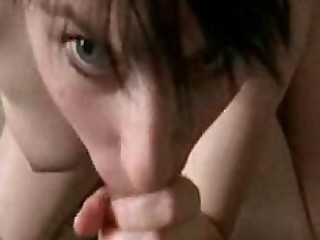 cute Dee Love sucking her boyfriends cock