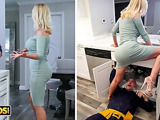BANGBROS - Nikki Benz Gets Her Pipes Fixed By Plumber Derrick Pierce